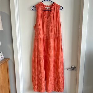 LOFT Sleeveless Coral Dress